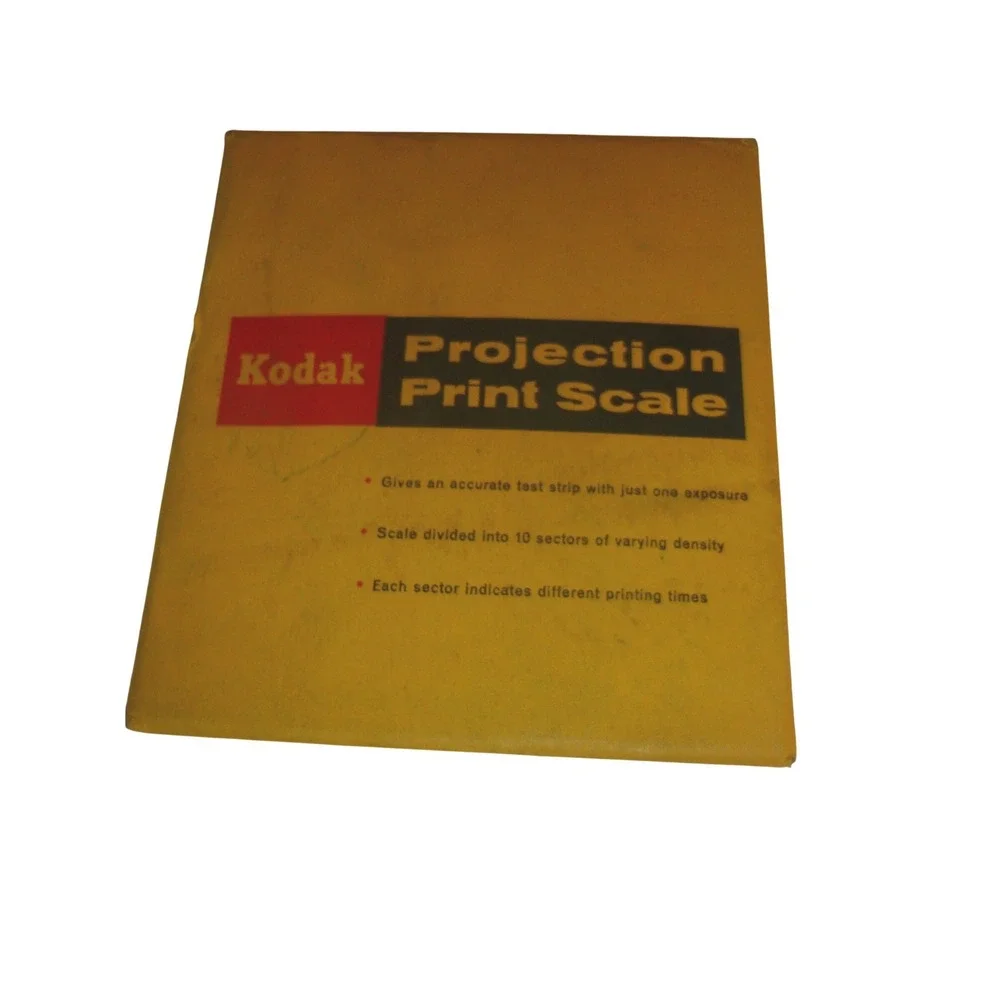 Kodak Projection Print Scale Darkroom Tool Yellow Vintage Excellent Condition